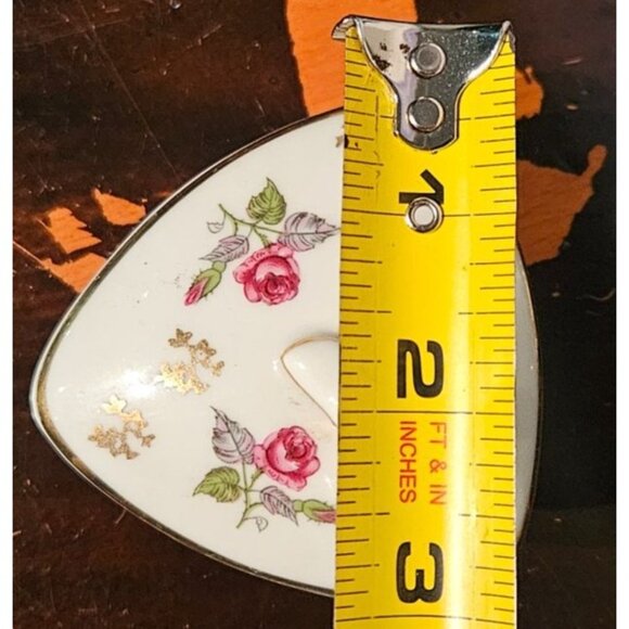 Vtg Trinket Lot Bavarian Trinket Box, Chinese Stamp Ink, Latton Sugar & Creamer - Picture 8 of 16